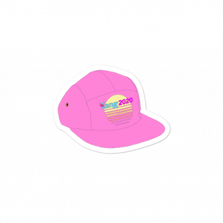 The Pink Yang2020 Hat Sticker